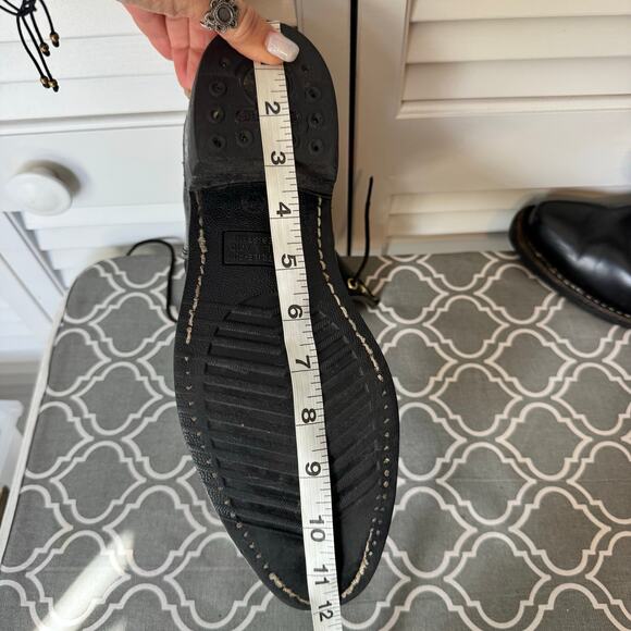 Dayton Boots Sidekick Black Leather Mens 9 Canadian Work Biker Goth Emo Punk - Picture 13 of 14